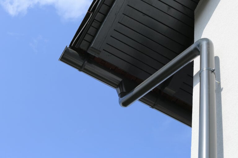 Drain from roof of house